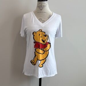 Disney White Tee with Winnie the Pooh Graphic